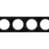 Celiane Ramka Poczwórna Czarny Szkło Poziomy I Pionowy Szkło I Porcelana 069304
