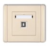 FLEXI Gniazdo pojedyncze USB-AB beżowy 1FGUSB-3
