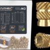 GE-M3X57-001 3D printing, threaded inserts, M3x5.7, pack of 100