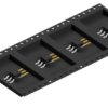 Pin header, 3 pole, pitch 2.54 mm, straight, black, 10050384