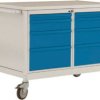 Stół warsztatowy ESD 4 z szufladkami, szer. X gł. X wys. 1135 x 590 x 805 mm Manuflex LW1004.2001