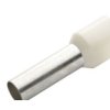 Końcówka kablowa zaciskana długość 14mm Biały średnica 1.2mm, izolowana RND