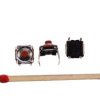 Mikroswitch poziomy, kwadrat 7*7mm H-5mm 4pin wodoszczelny