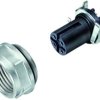 Panel socket, M12, 8 pole, SMD, screw locking, straight, 99 3482 401 08