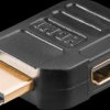 51724 Adapter, HDMI connector to HDMI socket, 90°, right