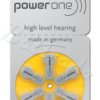 6 x baterie do aparatów słuchowych Power One Varta 10