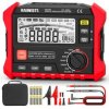 EU US Direct KAIWEETS KE2500 Tester Oporności Izolacji 0.1MΩ-200GΩ 100V/250V/500V/1000V/2500V Megomomierz z Podświetleniem Przec