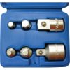 Kunzer 7AAS06 Drive Adapter Set, 6-Pc, Ball Lock, Chrome-Plated