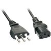 LINDY 30411 Current Cable [1x Italy plug - 1x IEC C13 socket ] 0.70 m Black