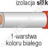 LI2G 1.00 RT Przewód silikonowy 1,00mm2, 259x0,07 podwójna izolacja, czerwony, LI2G100RT