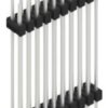 Pin header, 20 pole, pitch 2.54 mm, straight, black, 10057652