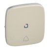 VALENA ALLURE Klawisz kremowy przycisku przewyłącznikanego no/nc z symbolem dzwonka z podświetleniem 755091 LEGRAND