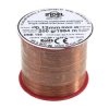 Drut nawojowy emaliowany, 0,12mm, miedź Pure Cu Grade 1, klasa cieplna 155°C, szpulka 200g, ok. 1984m, Indel