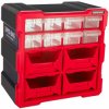 Organizer ścienny garażowy z 12 szufladkami czerwony ASR-6009
