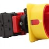 Łącznik krzywkowy 0-1 3P 16A IP65 centralny żółto-czerwno duże 3 x kłódka ML016.3-FI/RG5