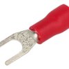 Końcówka; M3,5; widełkowa; izolowany; 01101-SVS1.25-3.5; czerwony; proste; na przewód; 0,5÷1,5mm2; cynowane; zaciskany