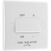 BG 815 White Nexus Moulded Triple Pole Fan Isolator Switch, 10A