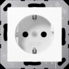 A 1520 WW Schutzkontakt-Steckdose, Serie A, alpinweiß