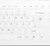 AK-C8112-FU1-W/DE Wireless keyboard, USB, disinfectable, white, DE