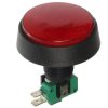 Przeł.podśw.ON/OFF okrągły cze.d duży do gier z krańc.