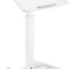 Stolik do pulpitu My Wall HT 2 L z rolkami, regulacja wysokości, z regulacją pochylenia biały