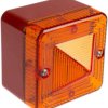 Sygnalizator 24 V AC/DC Migające Pomarańczowy Montaż powierzchniowy Ksenon
