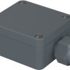 PA enclosure, (L x W x H) 58 x 64 x 34 mm, silver gray (RAL 7001), IP65, 38101100