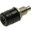 Gniazdo banan 4mm 24.247.2 Amass czarne