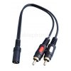 Przejście JACK 3,5 GN/RCA 2WT 25cm