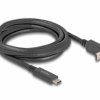 Delock USB-C Kabel Złącze męskie USB-C®, Złącze męskie USB-C® 2.00 m czarny 80035