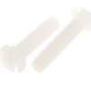 Śruby maszynowe M3 łeb z łbem stożkowym Nylon długość 16.0mm skok 0.50mm