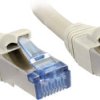 kabel LAN LINDY 47135, 1 szt., RJ45, CAT 6a, S/FTP, 3.00 m, szary
