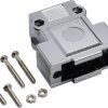 TRU COMPONENTS TC-2523019 Obudowa złącza D-SUB Ilość styków: 25 tworzywo sztuczne, metalizowane 180 ° srebrny 50 szt.