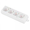 Listwa zasilająca na 4 gniazd 2P+Z schuko biała BASIC (na kabel) GN-470S