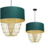 Lampa Wisząca Almeria Green/Gold 1Xe27 Mlp6452 Milagro