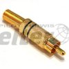 Wtyk cinch/RCA metalowy złocony 5,6mm