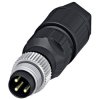 Lütze 490123 Sensor/Actuator Connector M8 Straight 3 Pin IDC Plug