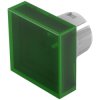 EAO 61-9351.5 Lens green 20x20 plastic transparent