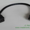 Moduł keystone gniazdo kąt 45 HDMI na gniazdo HDMI na kablu