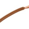 Przewód; montażowy; H07V-K (LgY); 1 żyła; linka; Cu; 6,00mm2; brązowy; PVC; -40...+70°C; 750V; zwój 100m; Eltrim; RoHS; 5,3mm; 1