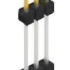 Pin header, 3 pole, pitch 2.54 mm, straight, black, SL51723S