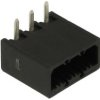 Łączówka; rozłączna; 0225-3603; 3 tory; R=3,50mm; 11,35mm; 8A; 300V; przewlekany (THT); kątowe 90°; zamknięta; czarny; Dinkle; R