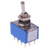 5166AX408 APEM On-On 6.35mm Miniature Toggle Switch 4PDT 4A 30VDC