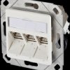 130B12D31102-E CAT.6A module 3 port UPk pure white