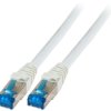 Patch cable, RJ45 plug, straight to RJ45 plug, straight, Cat 6A, S/FTP, PVC, 0.5 m, gray, K5535GR.0,5