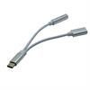 Adapter wtyk USB C - gniazdo 3,5 stereo + gniazdo USB C