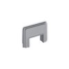 ICON MINI Zaślepka z wpustem do korytka 25x15 mm do puszki natynkowej pojedynczej PUK-1 i PUZ-1 srebrny metalik 7ZAPUKZ-3 KARLIK