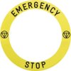Schneider Electric ZBY8L330 ZBY8L330 Podkładka indentyfikacyjna EMERGENCY STOP 10 szt.