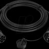 EVC0110 Type 2 cable for electric vehicles, 7.4 kW, 7.5 m