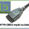 Wtyk OBD2 męski na kabel
